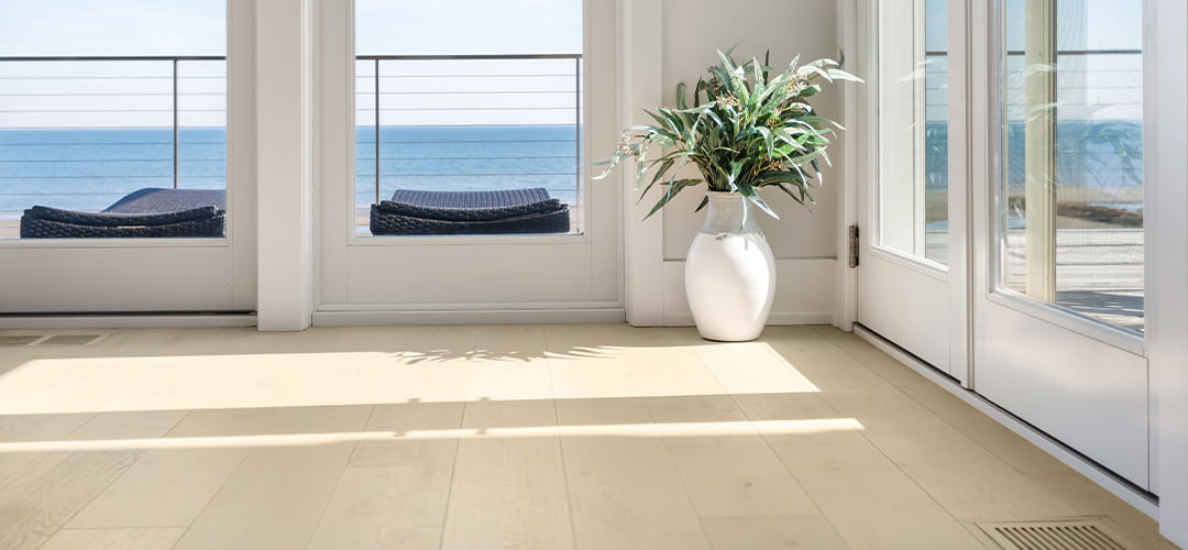 Coastal home hard wood flooring