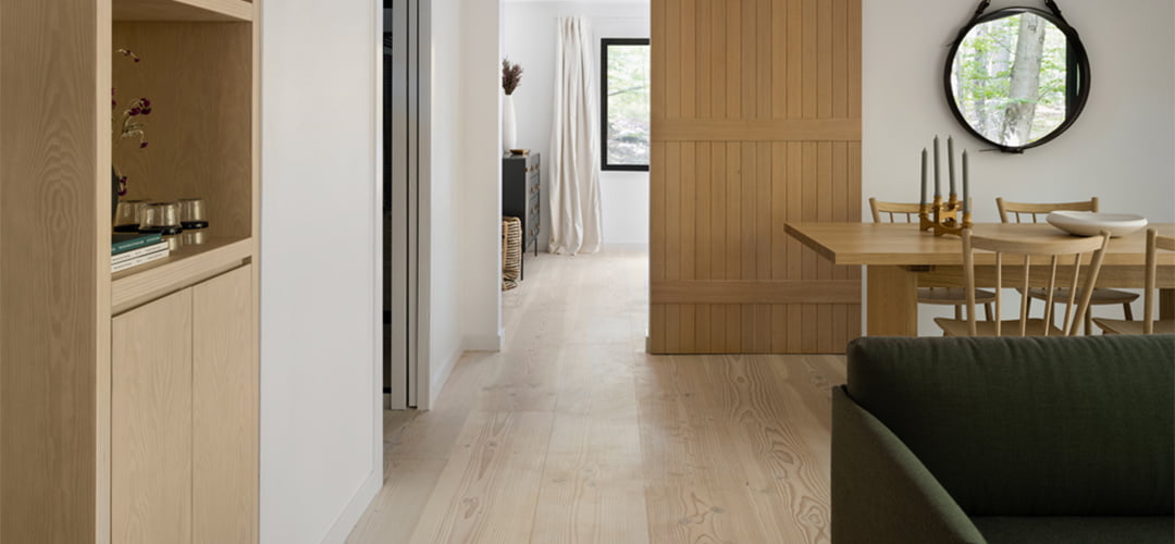 Hallway hard wood floor