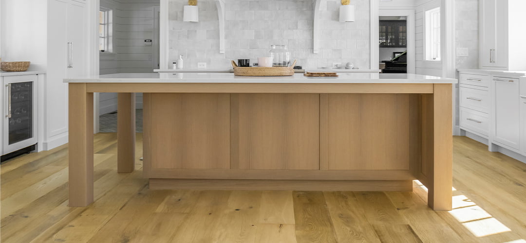 Modern kitchen hard wood flooring