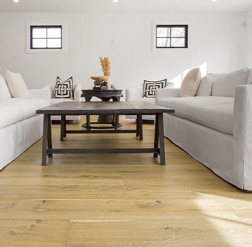Living room hard wood flooring