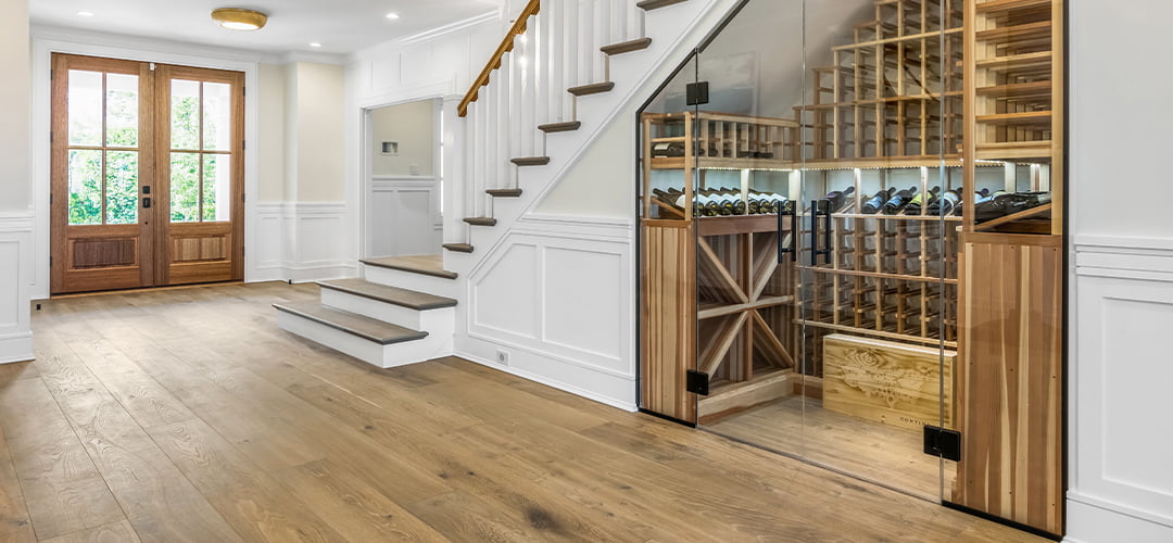 Coastal home hard wood flooring