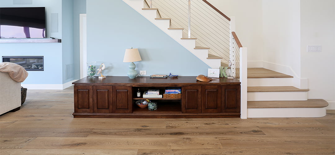 Coastal home hard wood flooring
