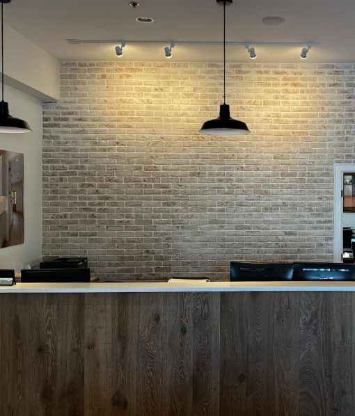 White Wash Thin Brick Veneer