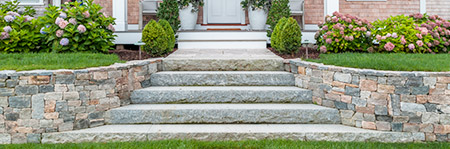 steps leading to home granite