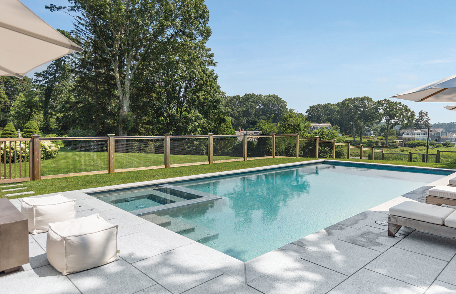 ideas for cedar fences around a pool