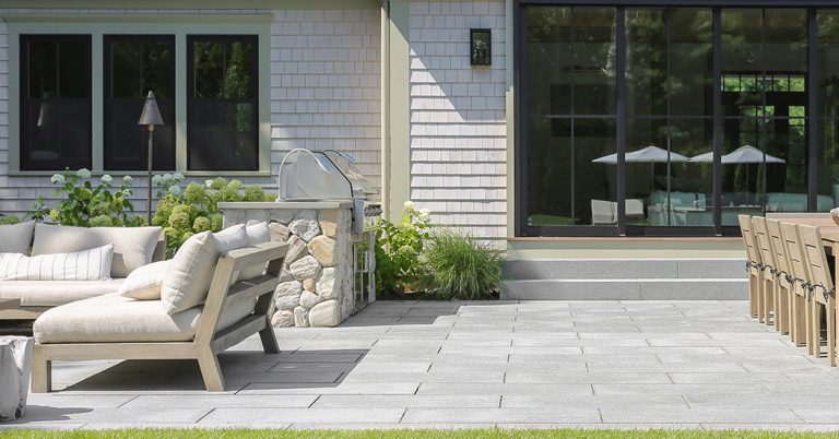 stone pavers patio luxury home ideas design