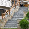 granite steps staircase coastal home