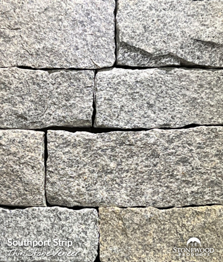 Gray ashlar thin stone veneer