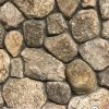 Rustic weathered round thin stone veneer