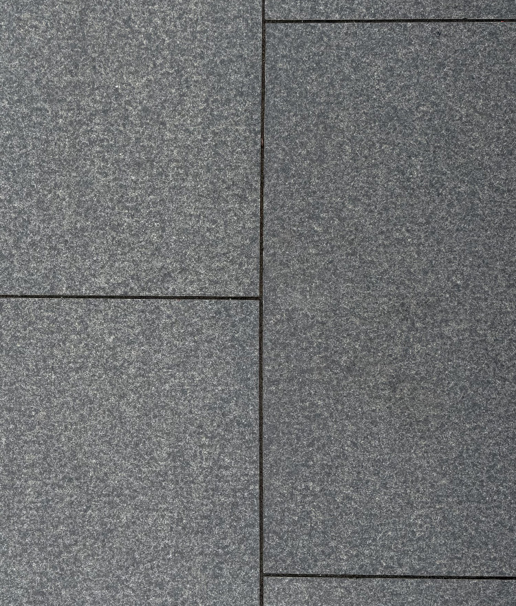 swatch of granite pavers gray grey color