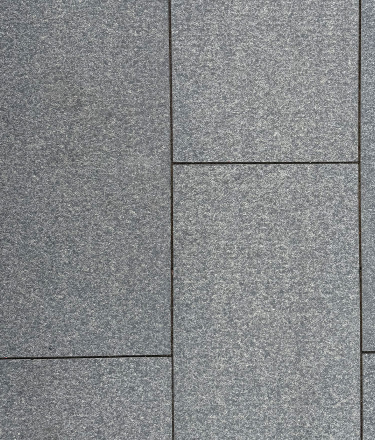 swatch of granite pavers gray grey color