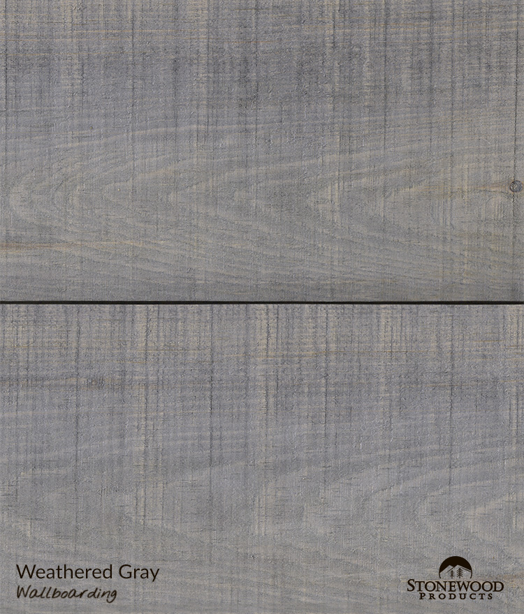 Weathered Gray tongue and groove wallboarding swatch