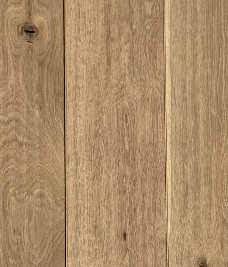 cured thermal modified old growth white oak close up