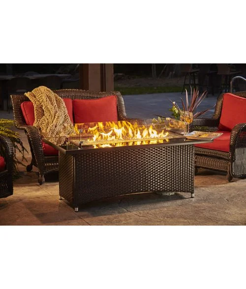 Montego Wicker Gas Fire Table