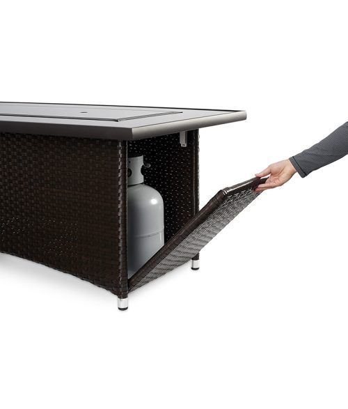 Montego Wicker Gas Fire Table - Image 6